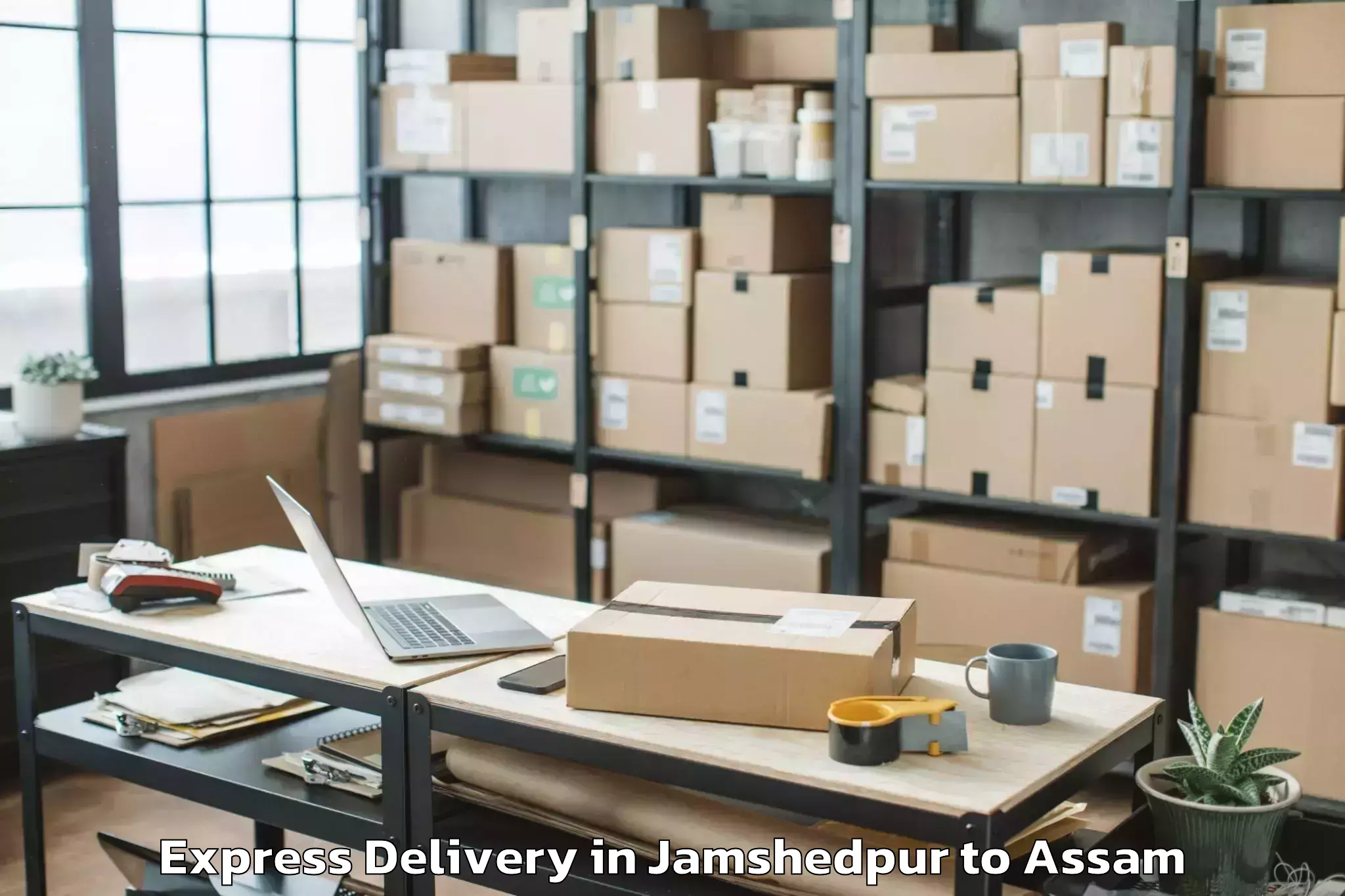 Get Jamshedpur to Balijan Express Delivery